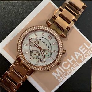 Authentic Michael Kors rose gold watch MK5491